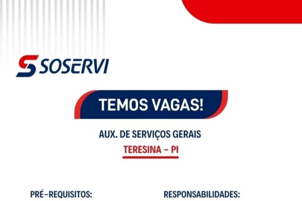 Vaga para Auxiliar de Serviços Gerais