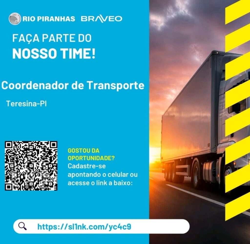 Vaga para Coordenador de Transporte