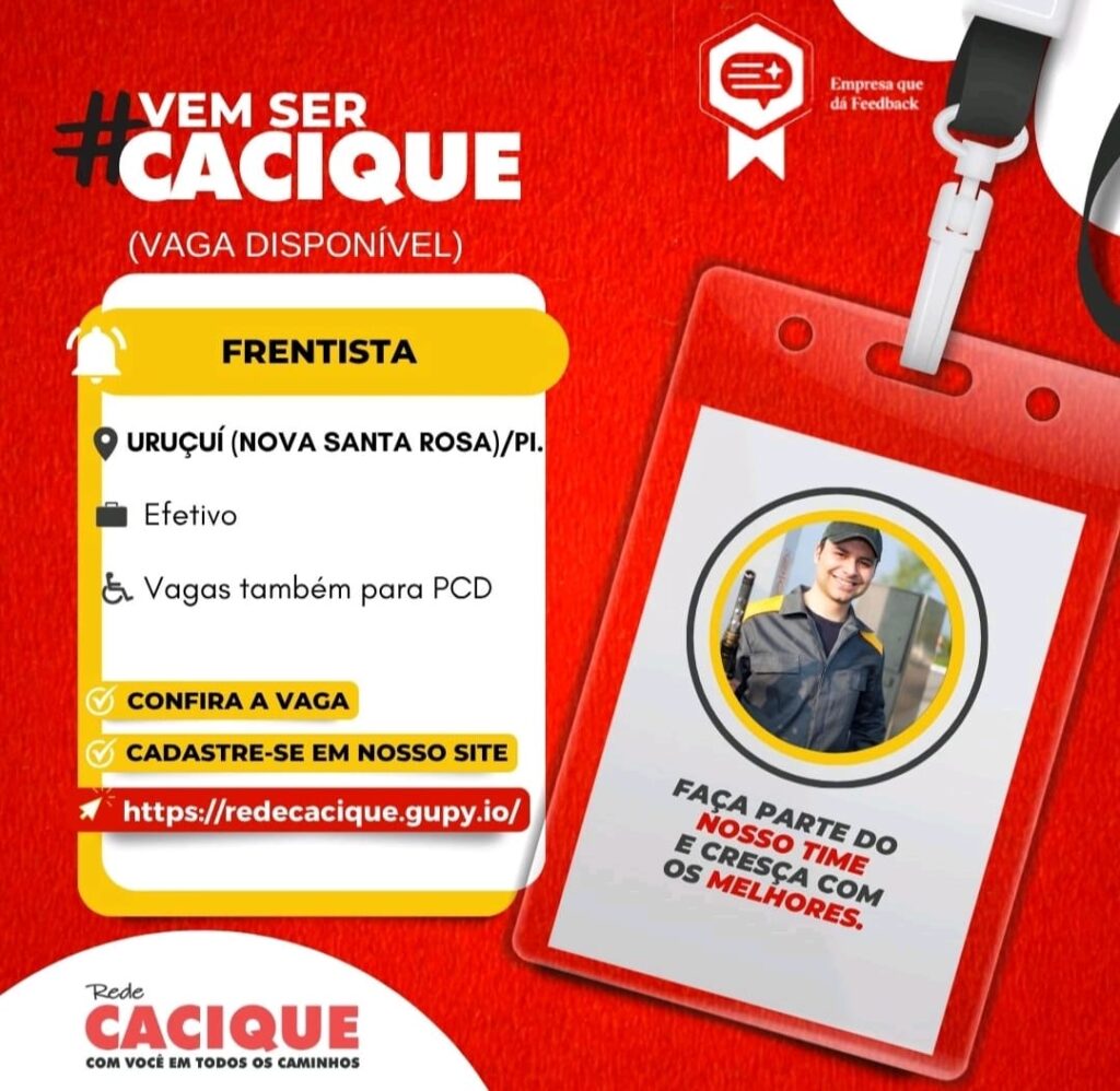 Vaga para Frentista em Uruçuí