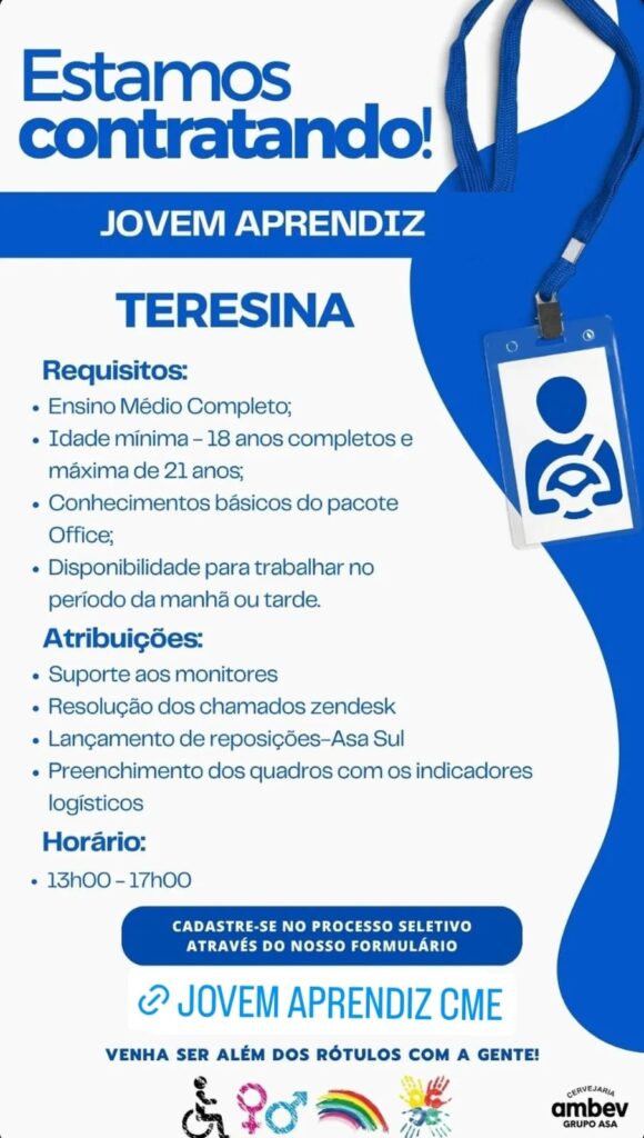 Vaga para Jovem Aprendiz