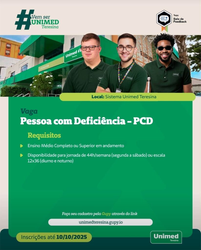 Vaga para PCD