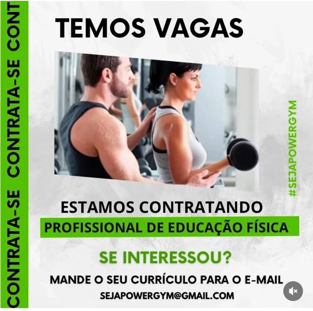 Vaga para Profissional de Educação Física