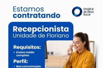 Vaga para Recepcionista em Floriano
