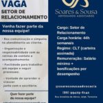 Vaga para Setor de Relacionamento