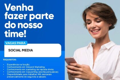 Vaga para Social Media