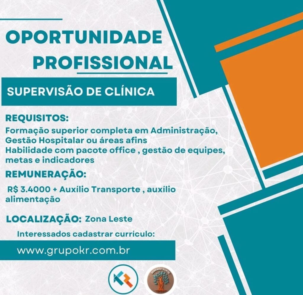 Vaga para Supervisão de Clínica