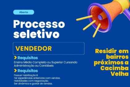 Vaga para Vendedor