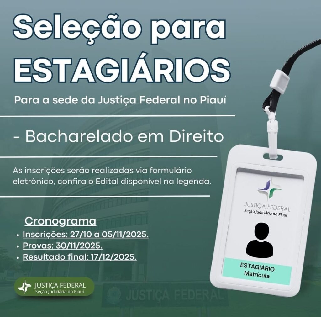 Vagas de Estágio para Direito