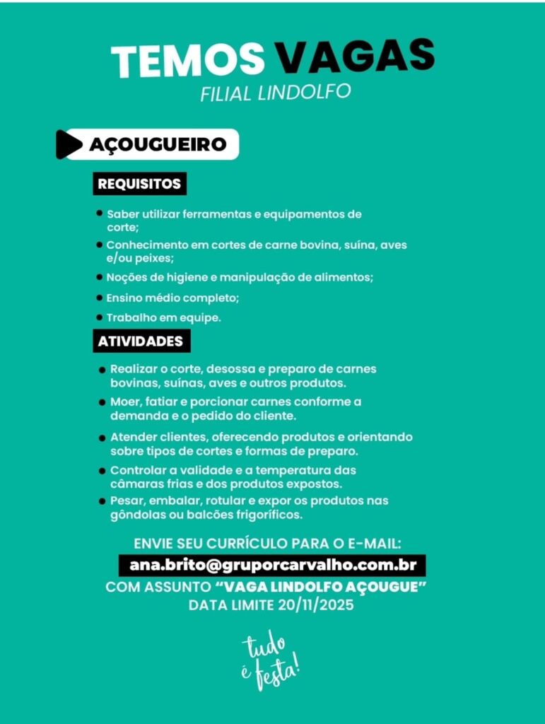 Vaga para Açougueiro
