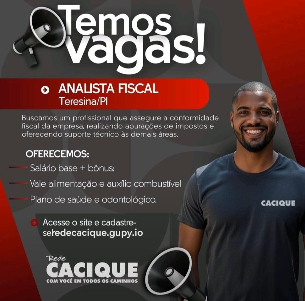 Vaga para Analista Fiscal em Teresina