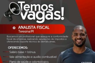 Vaga para Analista Fiscal em Teresina