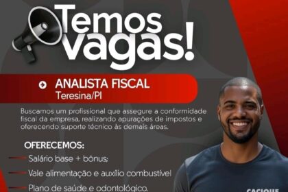 Vaga para Analista Fiscal em Teresina