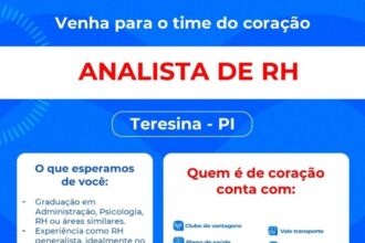 Vaga para Analista de RH