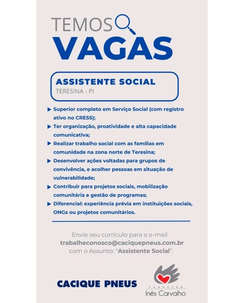 Vaga para Assistente Social