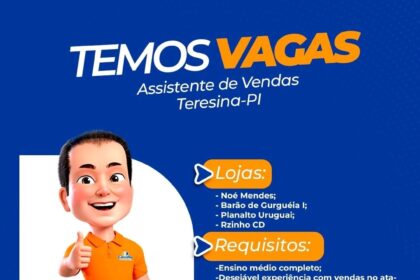 Vaga para Assistente de Vendas