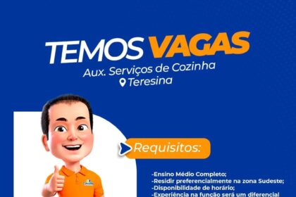 Vaga para Aux. Serviços de Cozinha