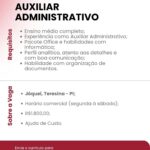 Vaga para Auxiliar Administrativo