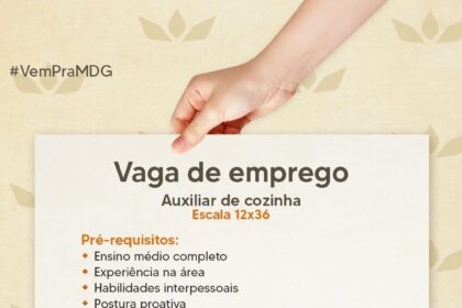 Vaga para Auxiliar de Cozinha