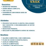 Vaga para Consultor de Vendas