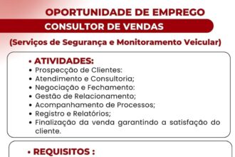 Vaga para Consultor de Vendas