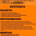 Vaga para Esteticista