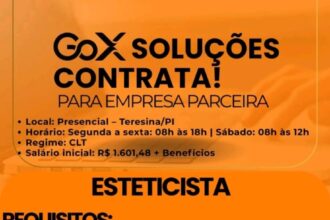 Vaga para Esteticista