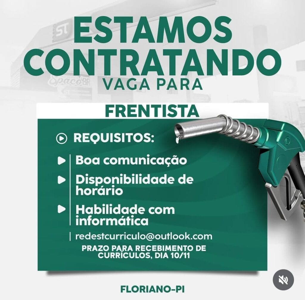 Vaga para Frentista