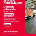 Vaga para Motorista Entregador