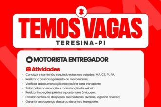 Vaga para Motorista Entregador