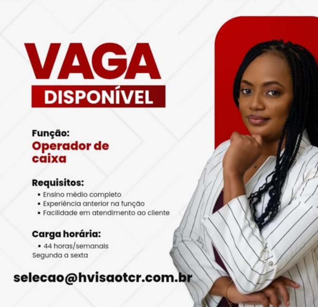 Vaga para Operador de Caixa