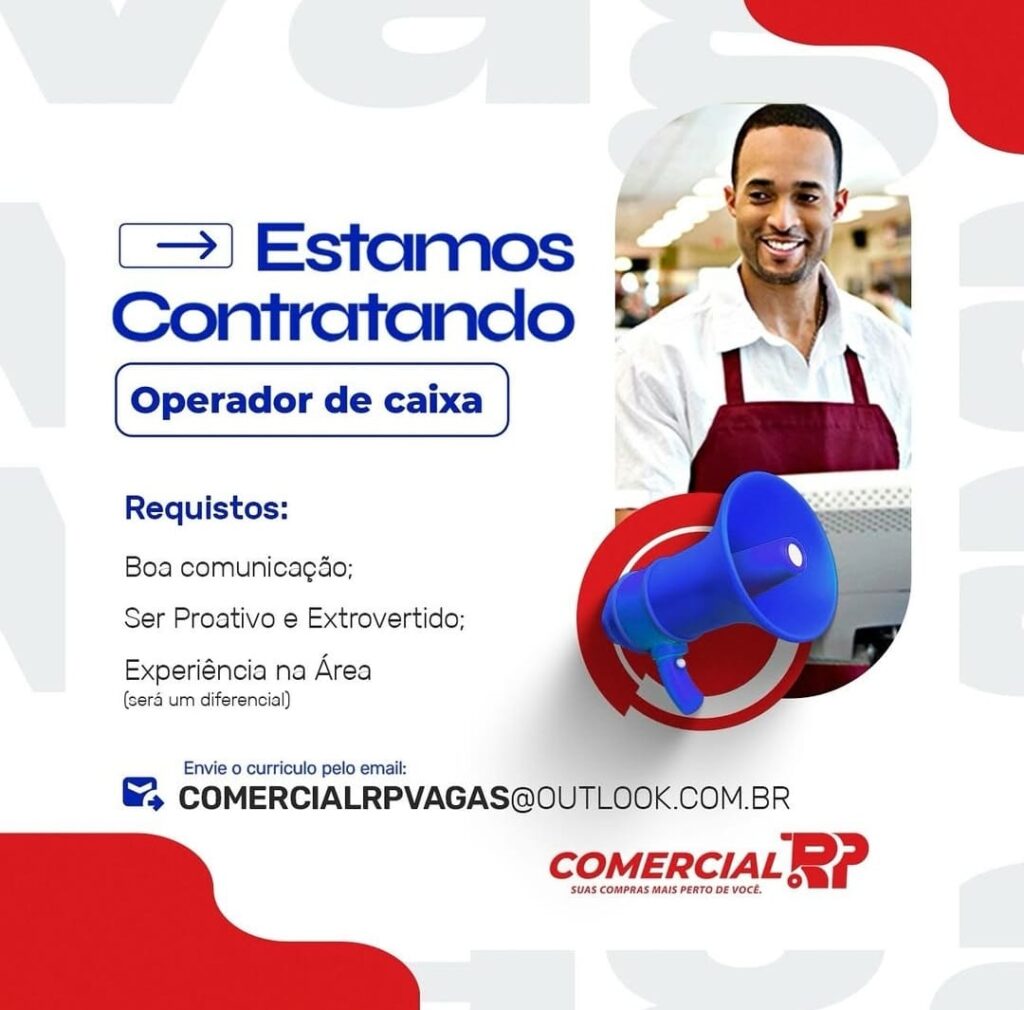 Vaga para Operador de Caixa