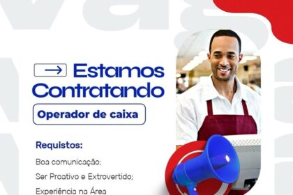 Vaga para Operador de Caixa
