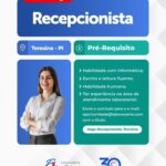 Vaga para Recepcionista