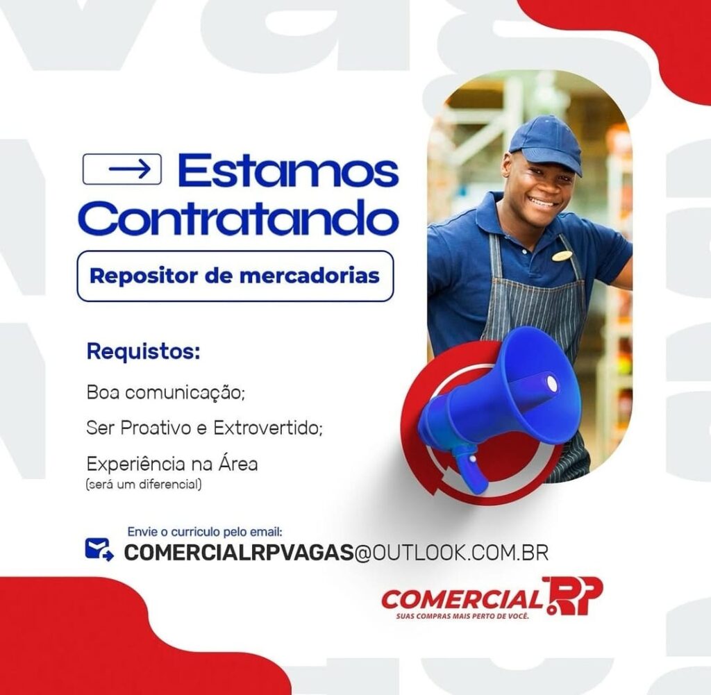 Vaga para Repositor de Mercadorias
