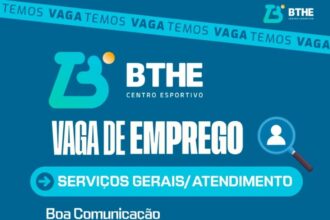 Vaga para Serviços Gerais/ Atendimento