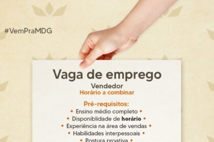 Vaga para Vendedor