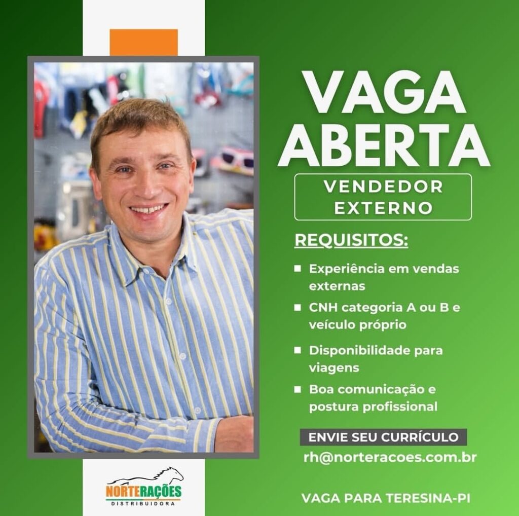 Vaga para Vendedor Externo