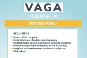 Vaga para Vistoriador(a)