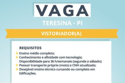 Vaga para Vistoriador(a)