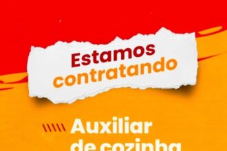 Vagas para Atendente, Cozinheiro e Auxiliar de Cozinha