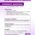 Vagas para Atendente (Shopping)