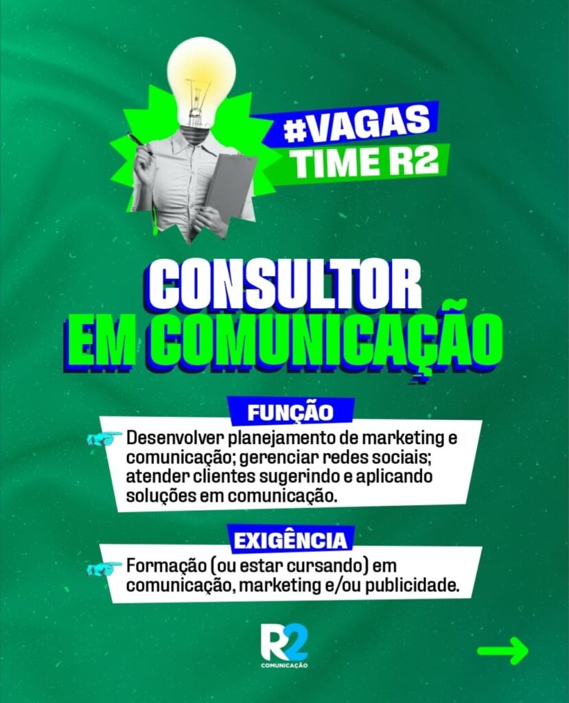 Vaga de Emprego para Consultor de Comunicação em Teresina