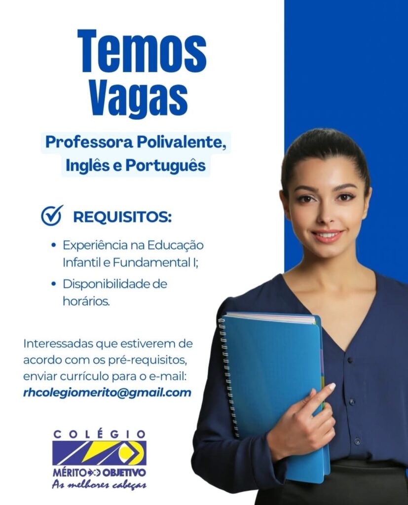 Vaga de Emprego para Professor de Inglês e Português em Teresina