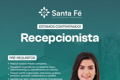 Vaga de Emprego para Recepcionista em Teresina