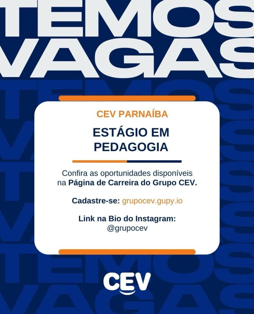Vaga de Estágio para Pedagogia