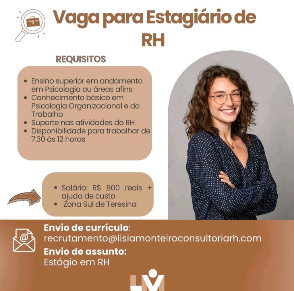 Vaga de Estágio para RH