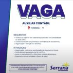 Vaga de emprego para Auxiliar Contábil