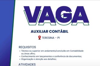 Vaga de emprego para Auxiliar Contábil
