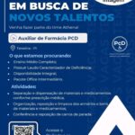 Vaga de emprego para Auxiliar de Farmácia PCD