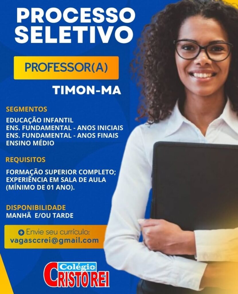 Vaga de emprego para Professor(a)